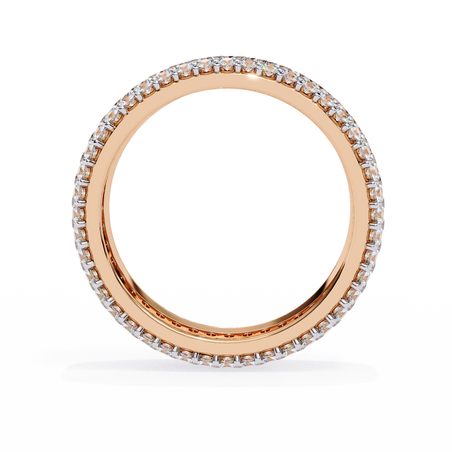 luxe pavé lab diamond eternity band