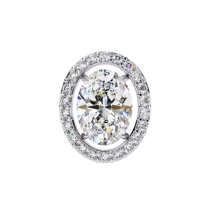 Elysia Oval Halo Lab Grown Diamond Studs