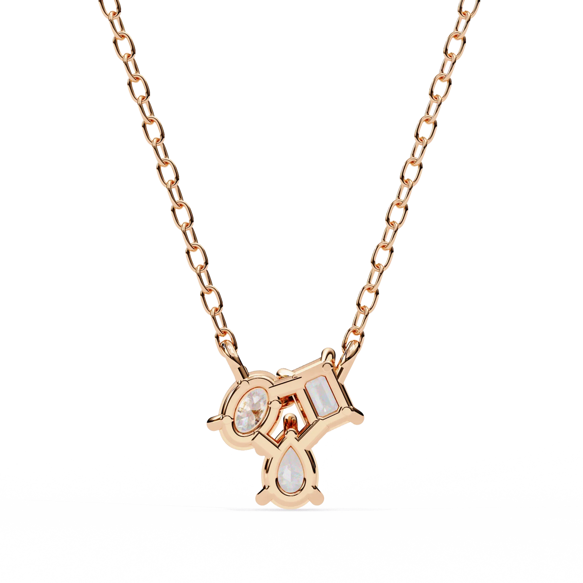 Trio Radiance Lab Grown Diamond Necklace - Ophiratbf