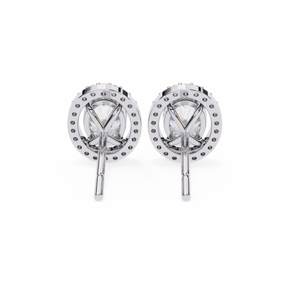 Elysia Oval Halo Lab Grown Diamond Studs