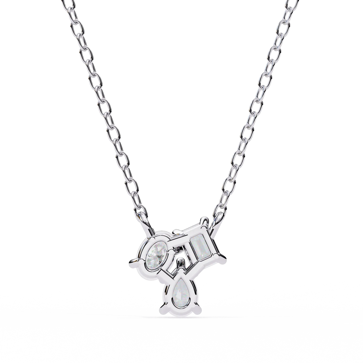 Trio Radiance Lab Grown Diamond Necklace - Ophiratbf