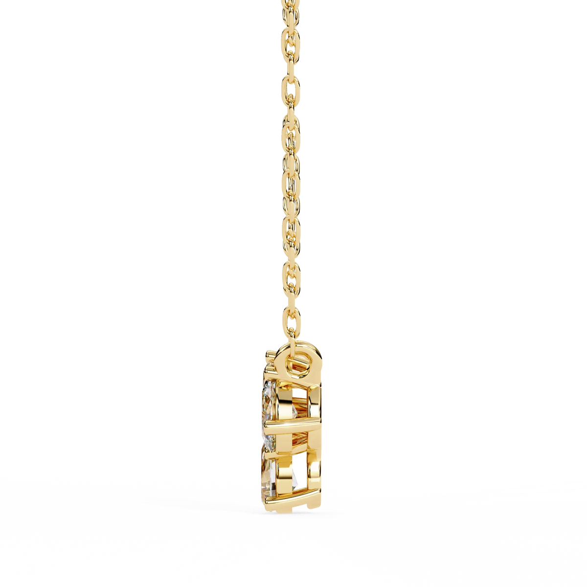 Trio Radiance Lab Grown Diamond Necklace - Ophiratbf
