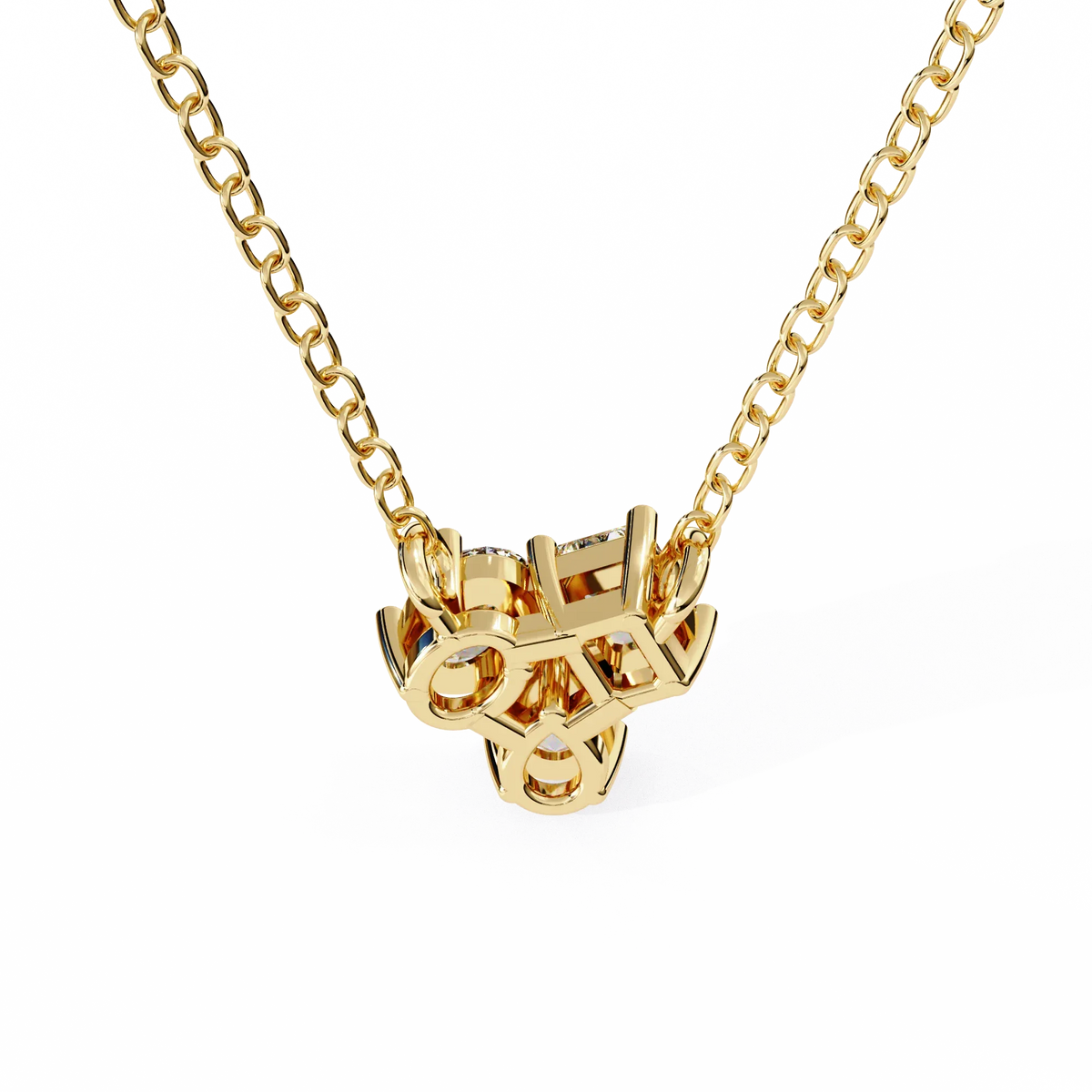 Trio Radiance Lab Grown Diamond Necklace - Ophiratbf