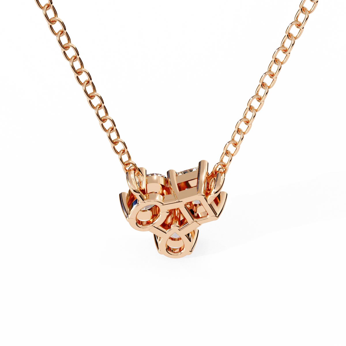 Trio Radiance Lab Grown Diamond Necklace - Ophiratbf