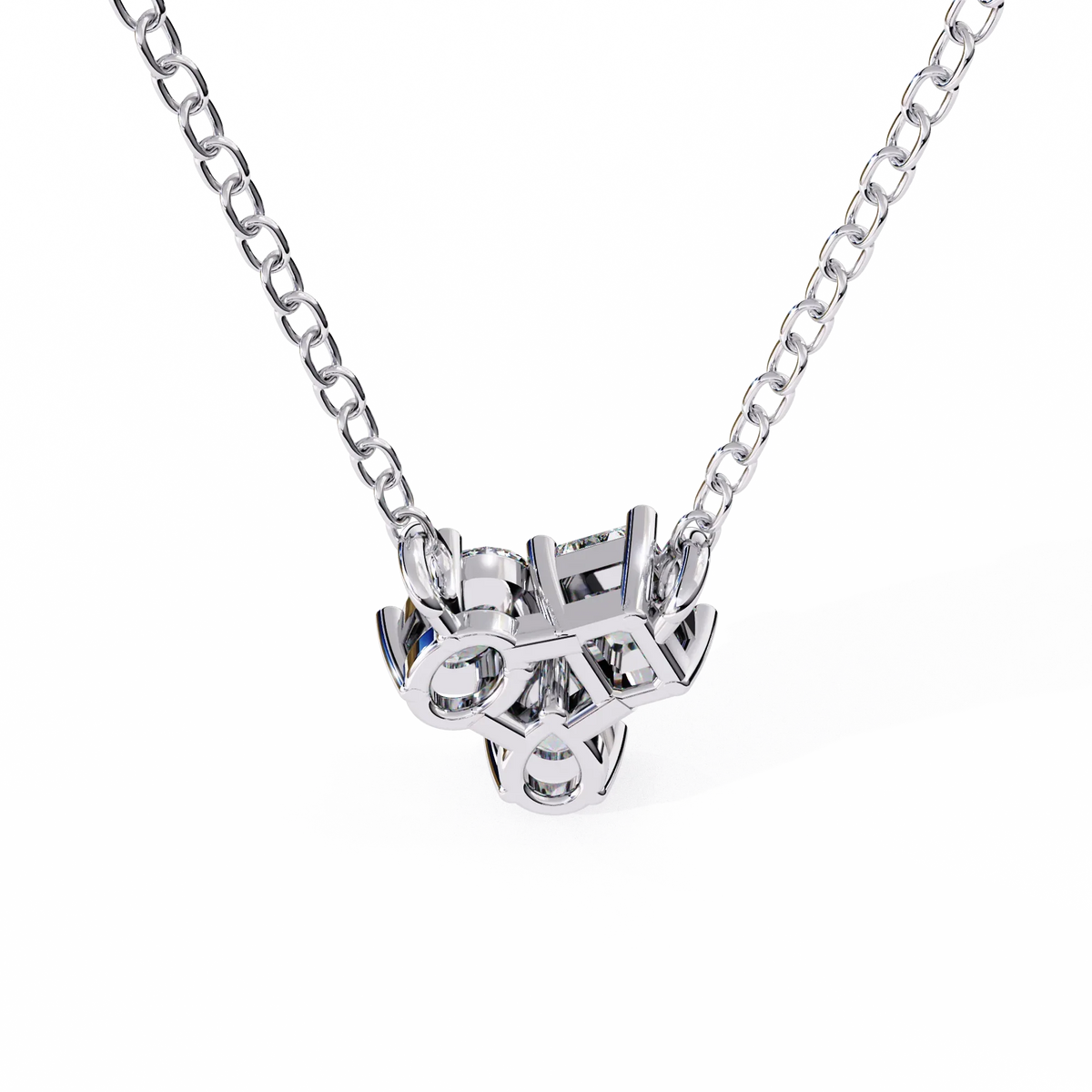 Trio Radiance Lab Grown Diamond Necklace - Ophiratbf
