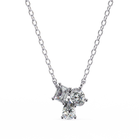 Trio Radiance Lab Grown Diamond Necklace - Ophiratbf