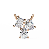 Trio Radiance Lab Grown Diamond Necklace - Ophiratbf