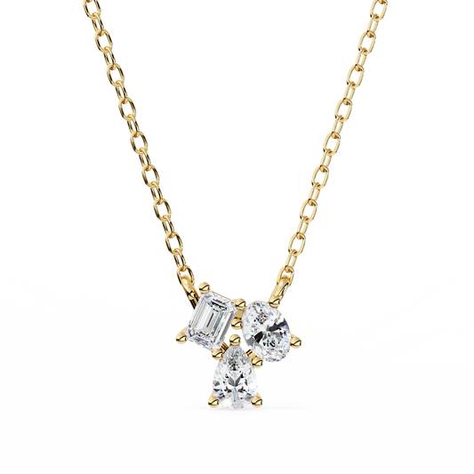 Trio Radiance Lab Grown Diamond Necklace
