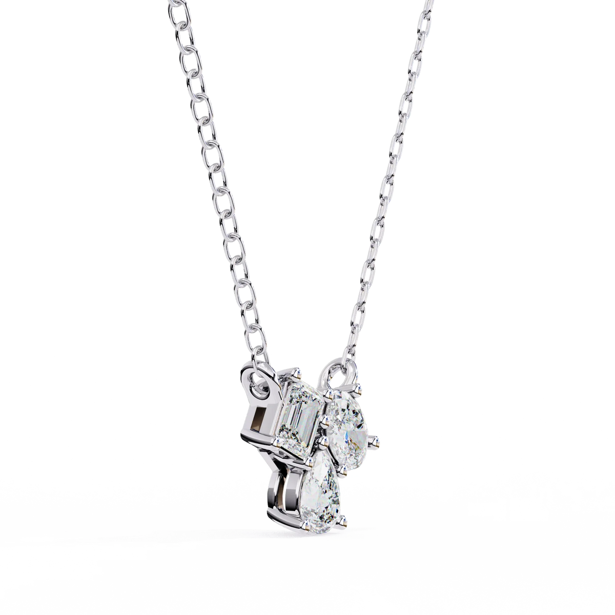 Trio Radiance Lab Grown Diamond Necklace - Ophiratbf