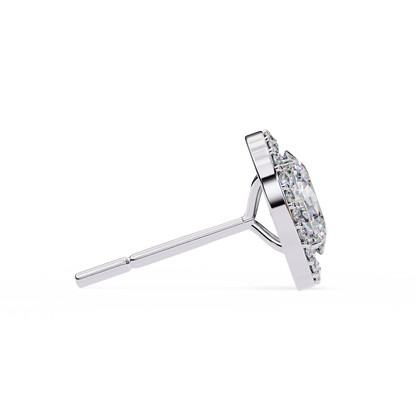 Elysia Oval Halo Lab Grown Diamond Studs