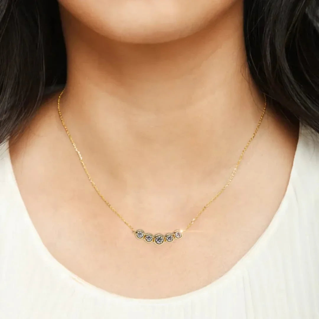 Nova Five Stone Lab Grown Diamond Necklace - Ophiratbf