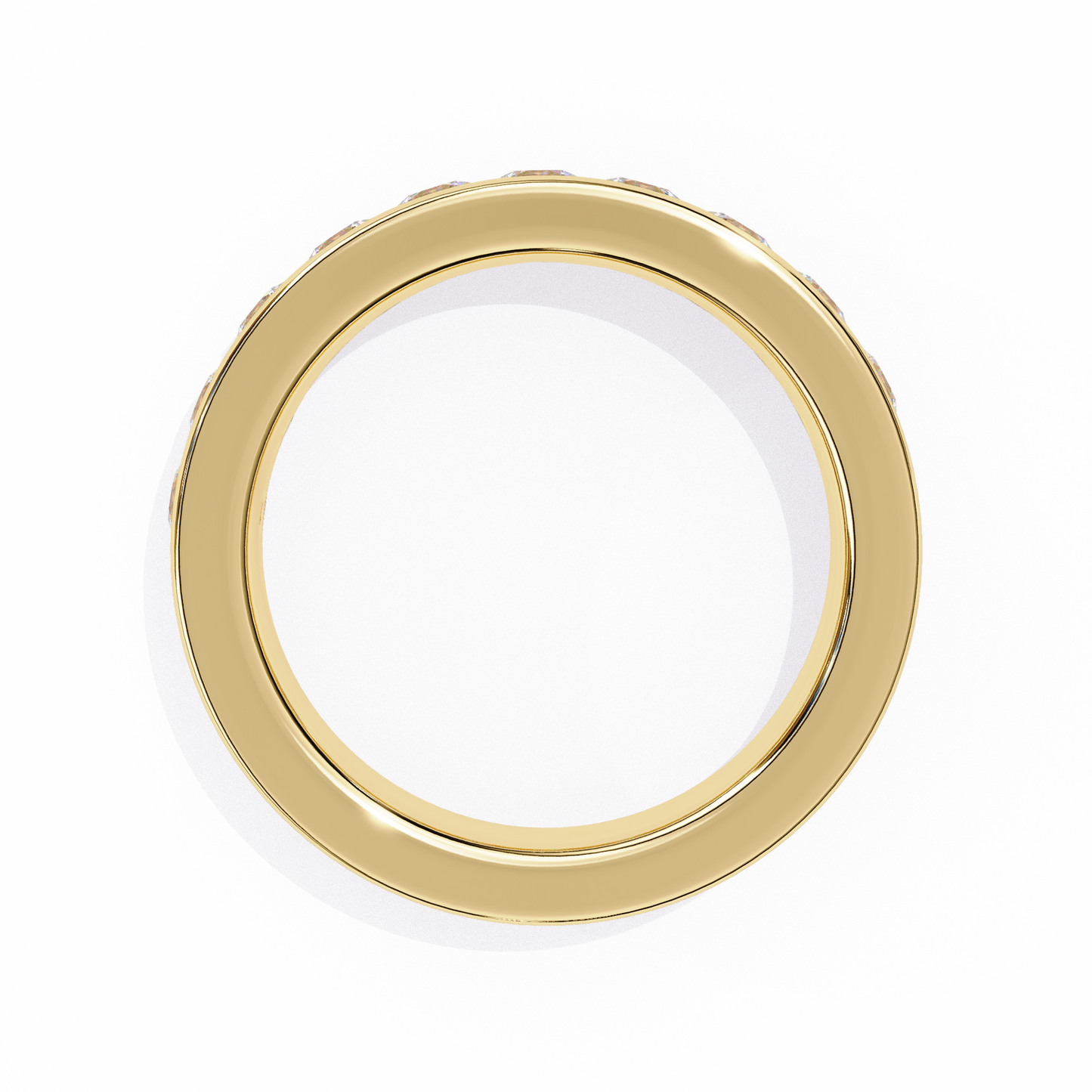 signature channel lab grown diamond band