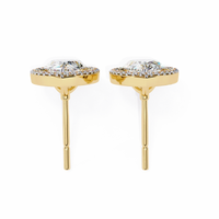 Aurora Pear Halo Lab Grown Diamond Studs - Ophiratbf