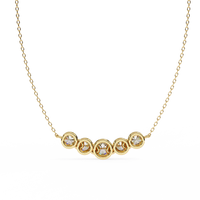 Nova Five Stone Lab Grown Diamond Necklace - Ophiratbf
