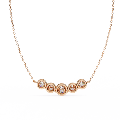 Nova Five Stone Lab Grown Diamond Necklace