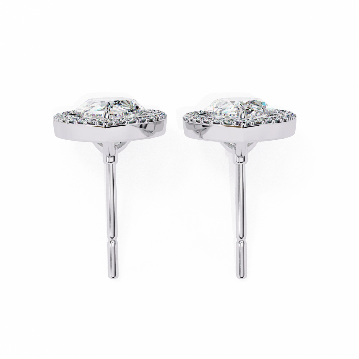 Aurora Pear Halo Lab Grown Diamond Studs - Ophiratbf