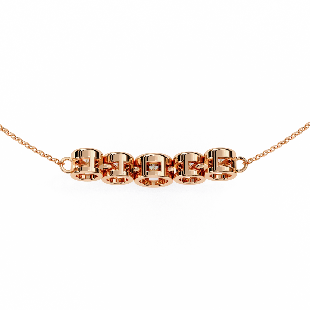Nova Five Stone Lab Grown Diamond Necklace - Ophiratbf