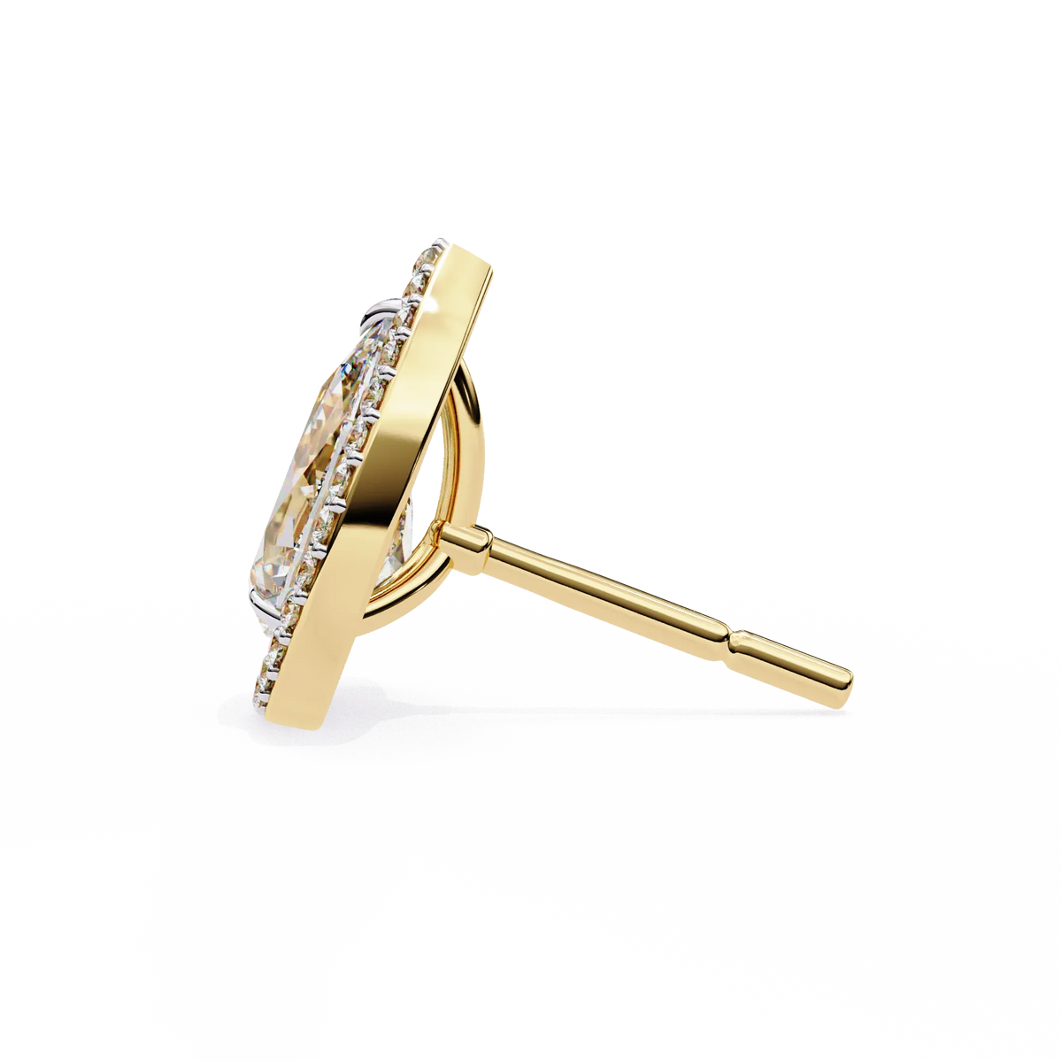 Aurora Pear Halo Lab Grown Diamond Studs - Ophiratbf