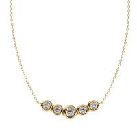 Nova Five Stone Lab Grown Diamond Necklace - Ophiratbf
