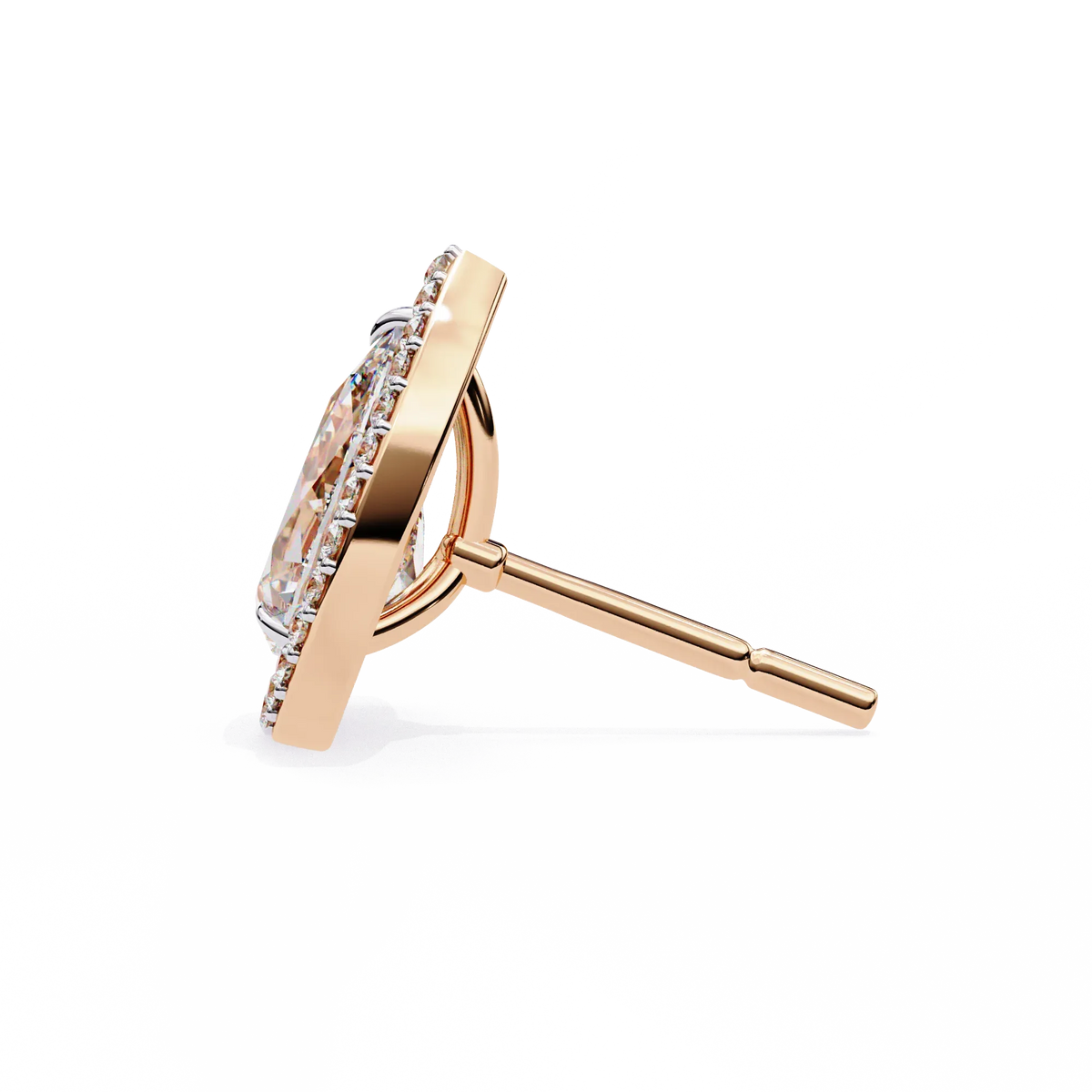 Aurora Pear Halo Lab Grown Diamond Studs - Ophiratbf