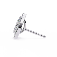 Aurora Pear Halo Lab Grown Diamond Studs - Ophiratbf