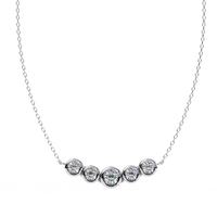 Nova Five Stone Lab Grown Diamond Necklace - Ophiratbf