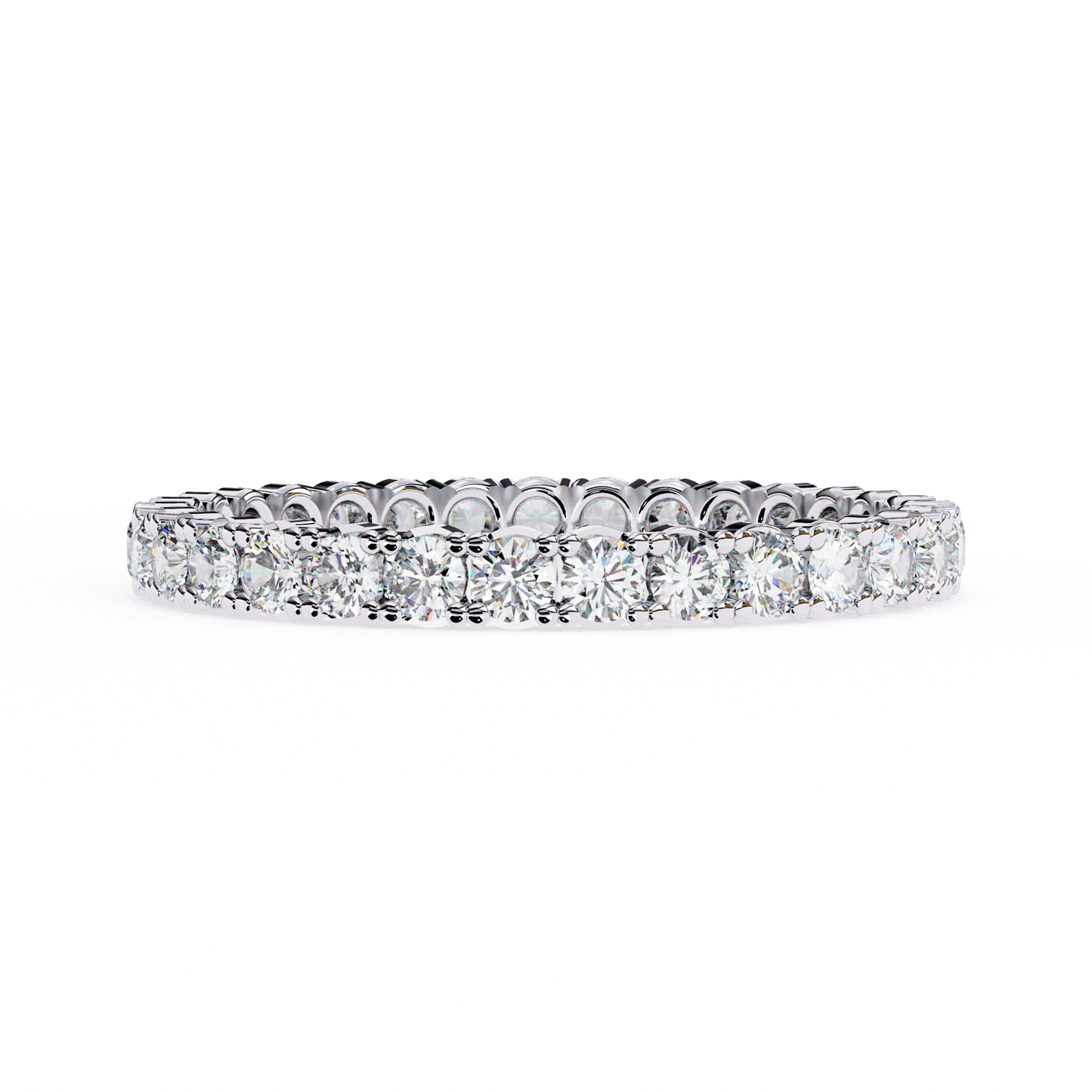 whisper micro pavé lab grown diamond eternity band