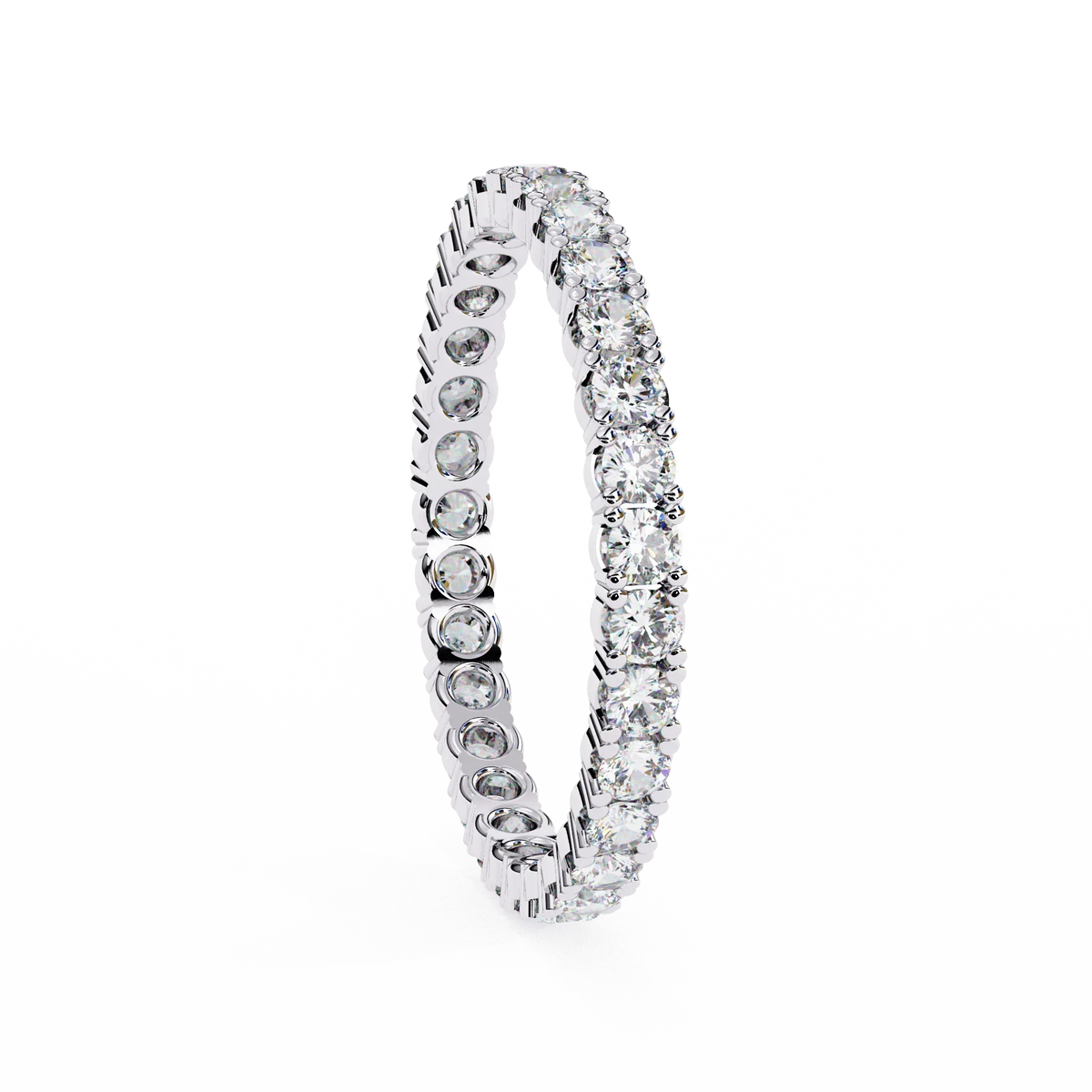 Whisper Micro Pavé Lab Grown Diamond Eternity Band - Ophiratbf