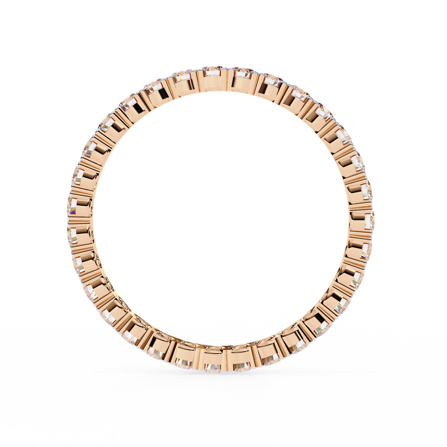 whisper micro pavé lab grown diamond eternity band