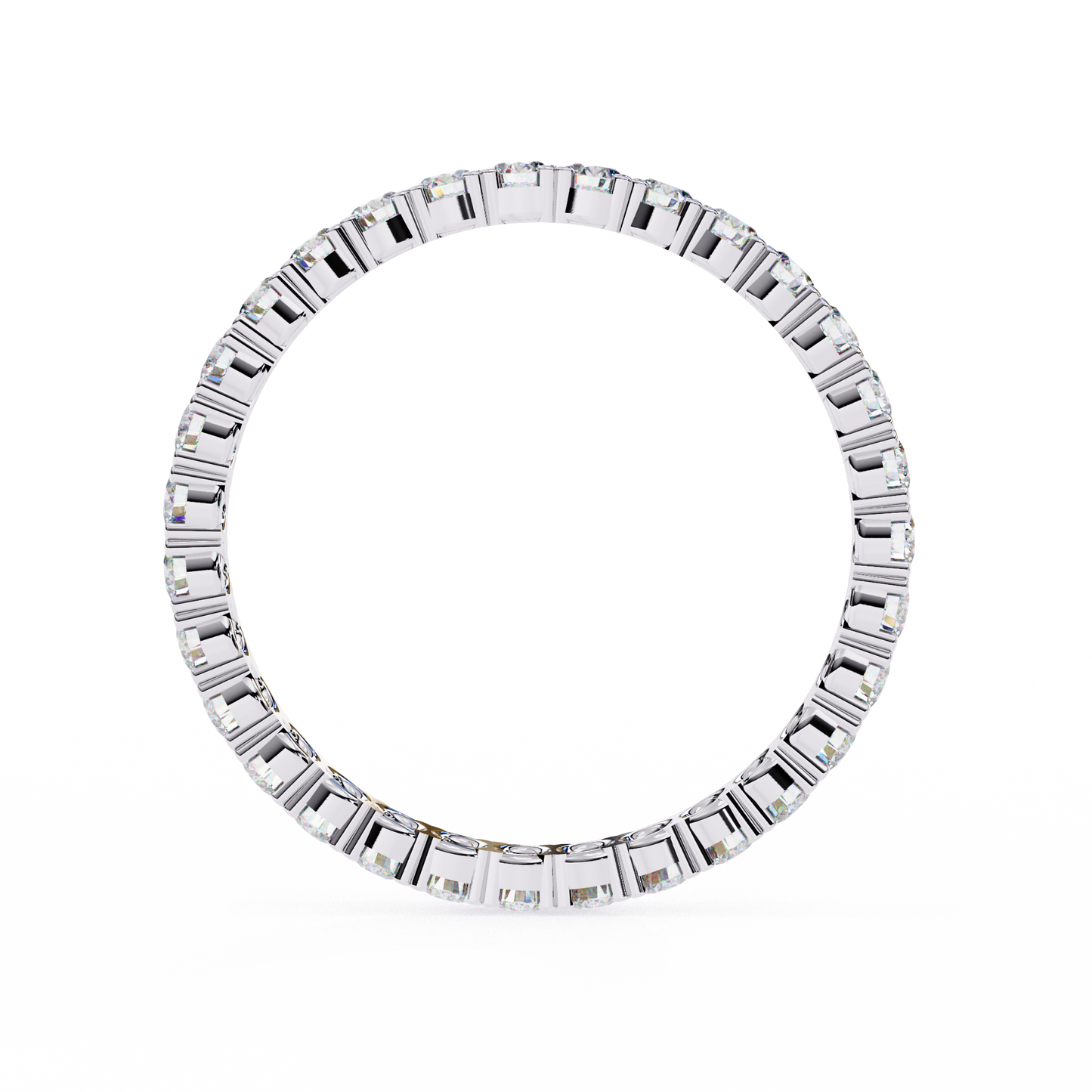 whisper micro pavé lab grown diamond eternity band