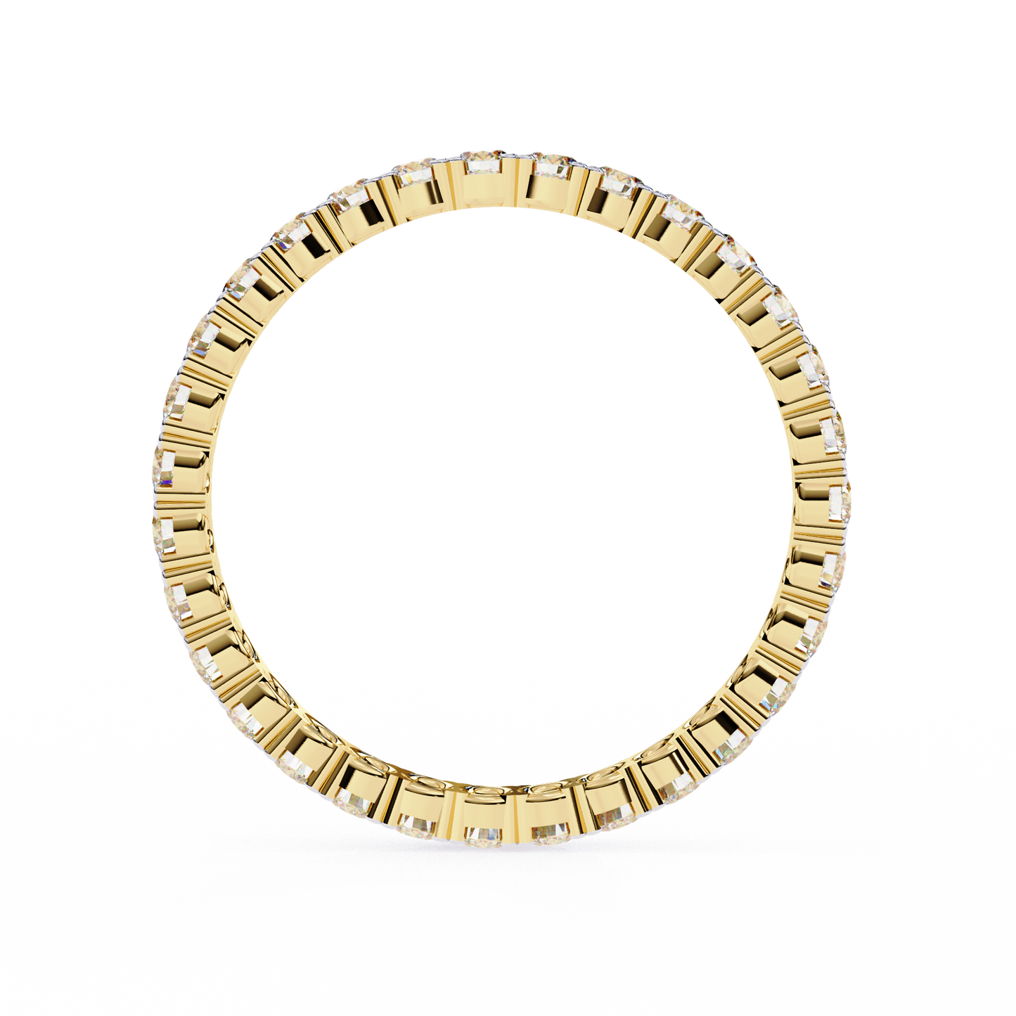 whisper micro pavé lab grown diamond eternity band