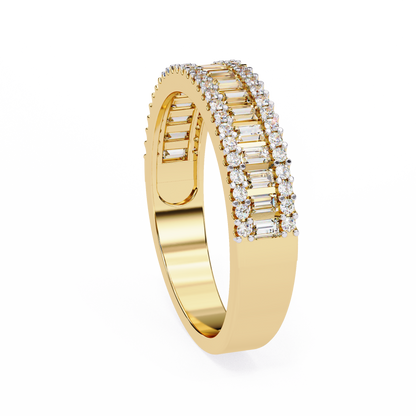 Ophira Moderne Baguette Lab Grown Diamond Band