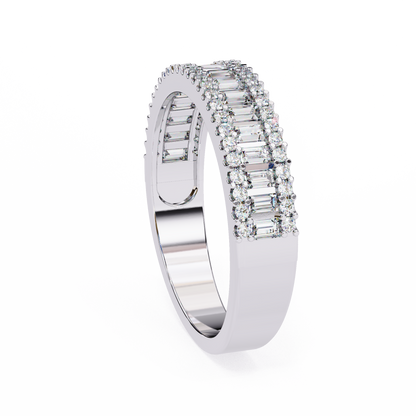 Ophira Moderne Baguette Lab Grown Diamond Band