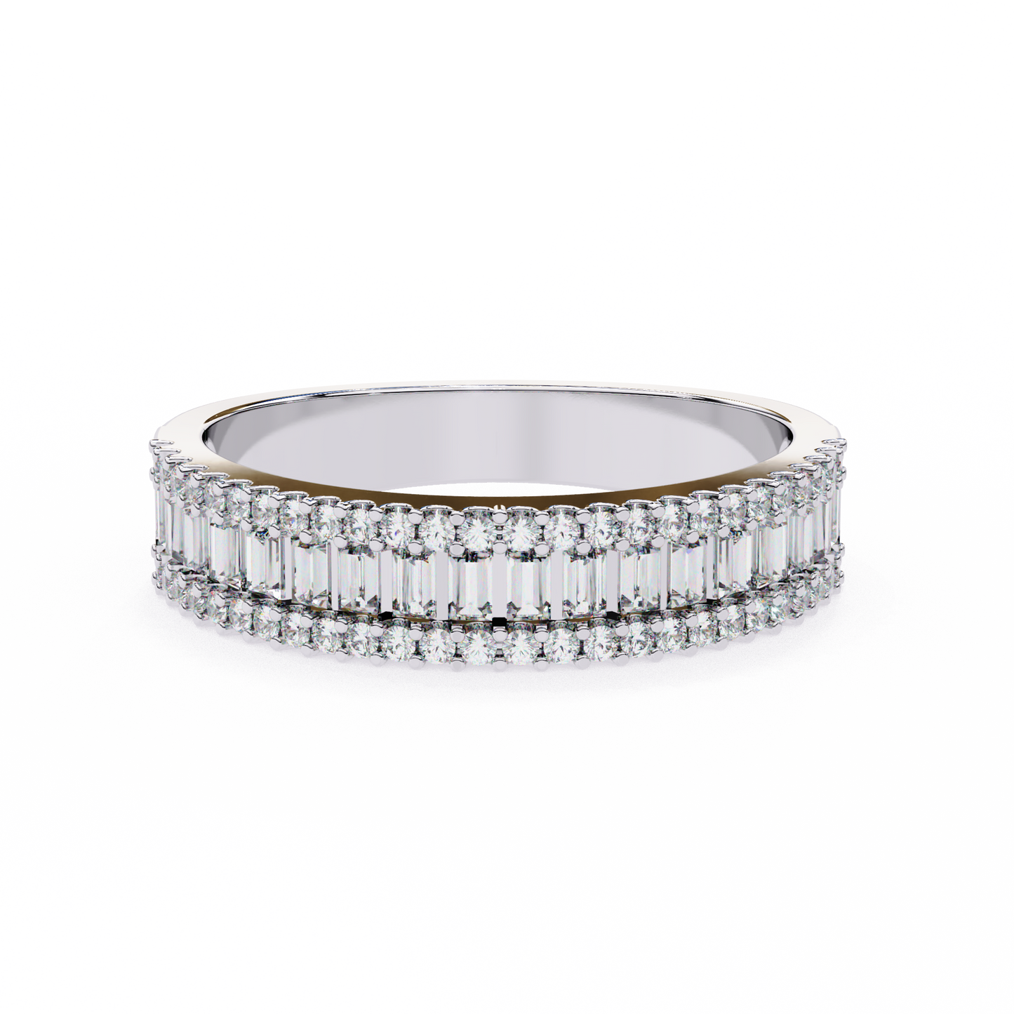ophira moderne baguette lab grown diamond band
