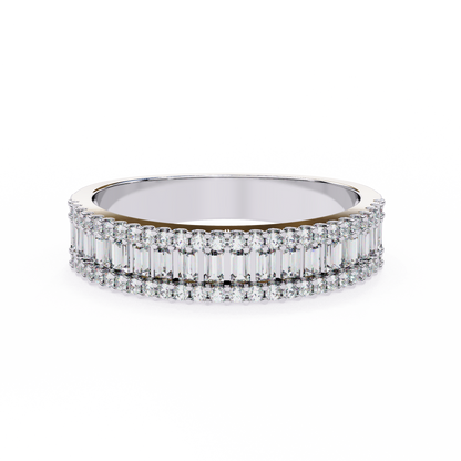 Ophira Moderne Baguette Lab Grown Diamond Band