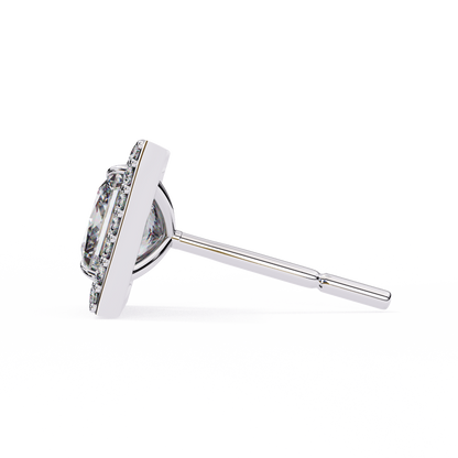 Celestial Princess Halo Lab Grown Diamond Studs