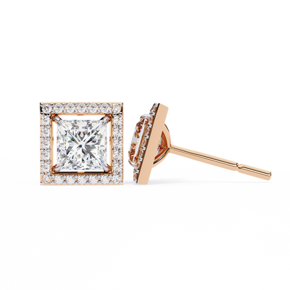 Celestial Princess Halo Lab Grown Diamond Studs