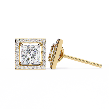 Celestial Princess Halo Lab Grown Diamond Studs