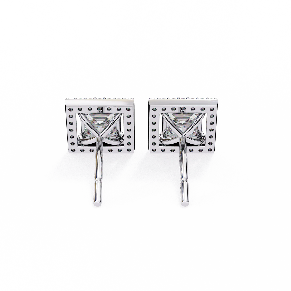 Celestial Princess Halo Lab Grown Diamond Studs - Ophiratbf