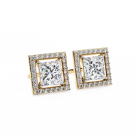 Celestial Princess Halo Lab Grown Diamond Studs - Ophiratbf