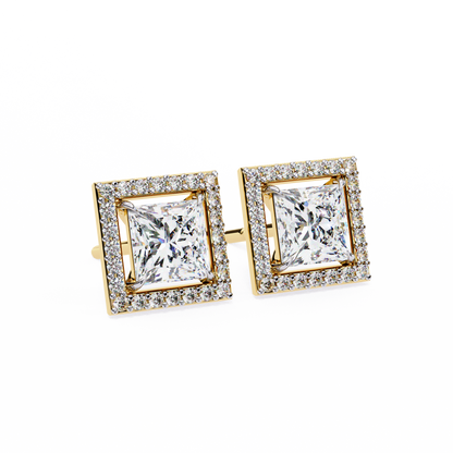 Celestial Princess Halo Lab Grown Diamond Studs