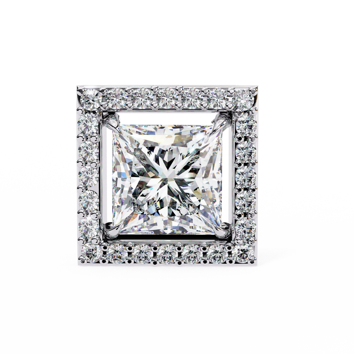 Celestial Princess Halo Lab Grown Diamond Studs - Ophiratbf