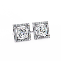 Celestial Princess Halo Lab Grown Diamond Studs - Ophiratbf