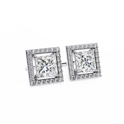 Celestial Princess Halo Lab Grown Diamond Studs