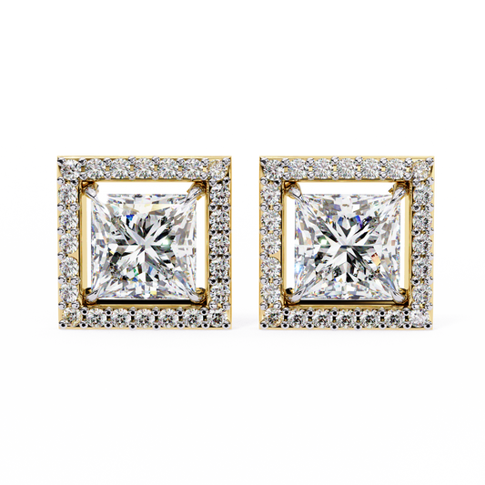 Celestial Princess Halo Lab Grown Diamond Studs
