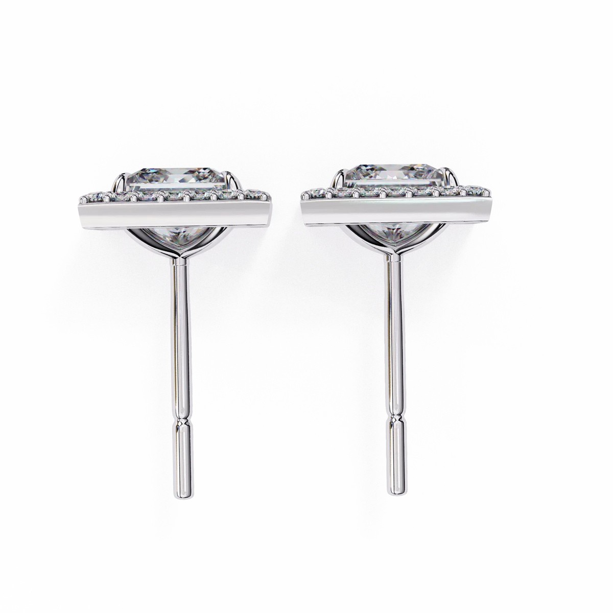 Celestial Princess Halo Lab Grown Diamond Studs - Ophiratbf