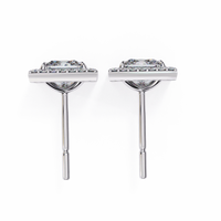 Celestial Princess Halo Lab Grown Diamond Studs - Ophiratbf