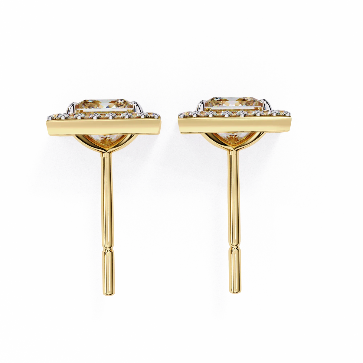 Celestial Princess Halo Lab Grown Diamond Studs - Ophiratbf