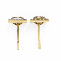 Celestial Princess Halo Lab Grown Diamond Studs - Ophiratbf