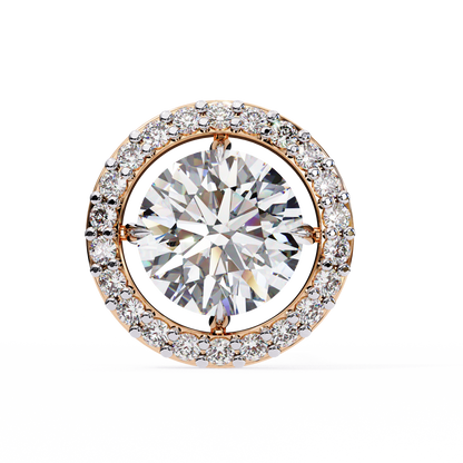 Stellar Floating Halo Lab Grown Diamond Studs